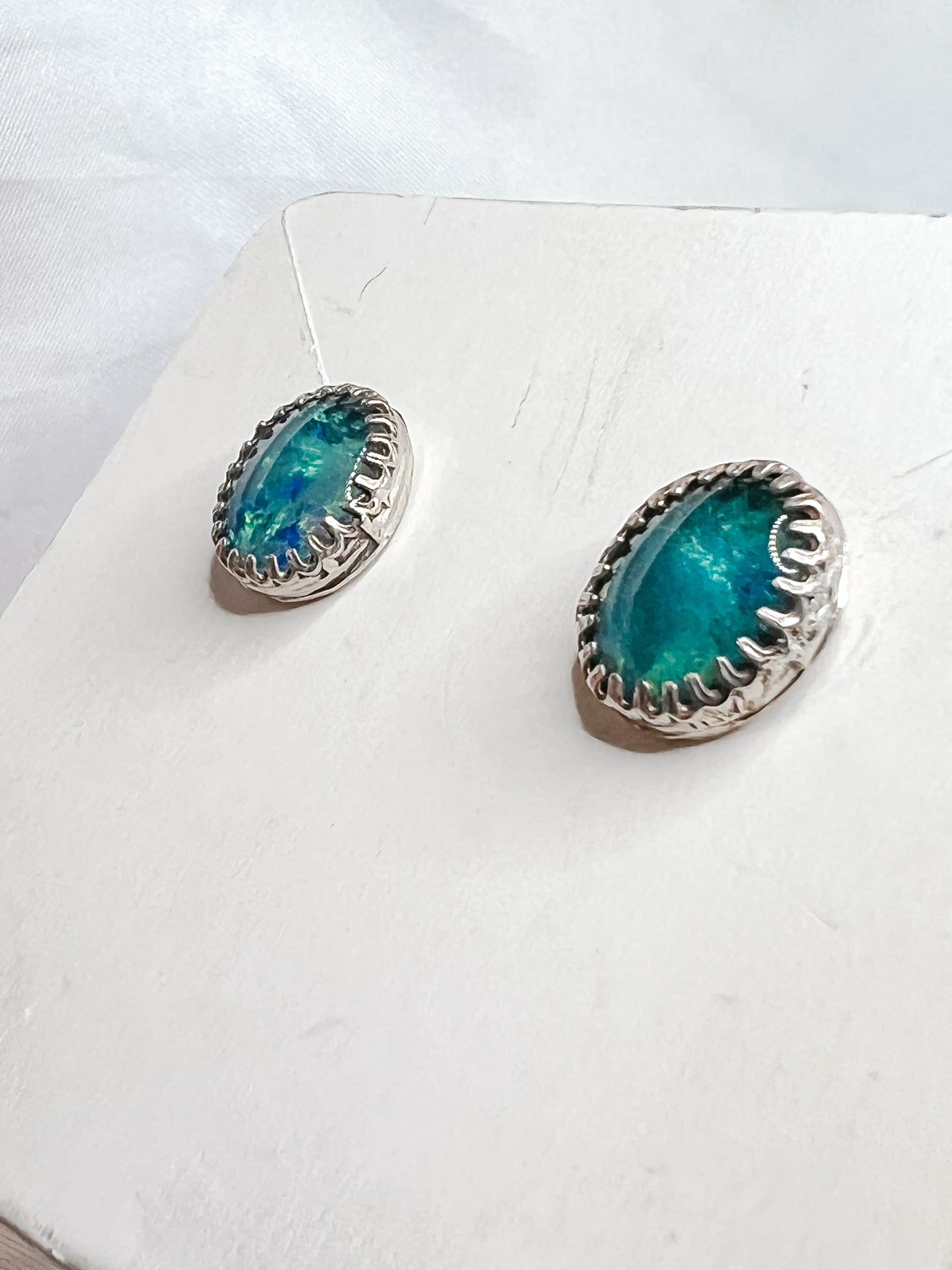 Boulder Opal Studs
