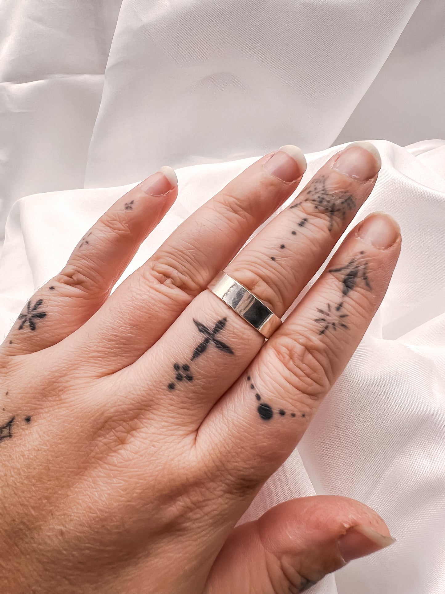 Cigar Band Sterling Ring