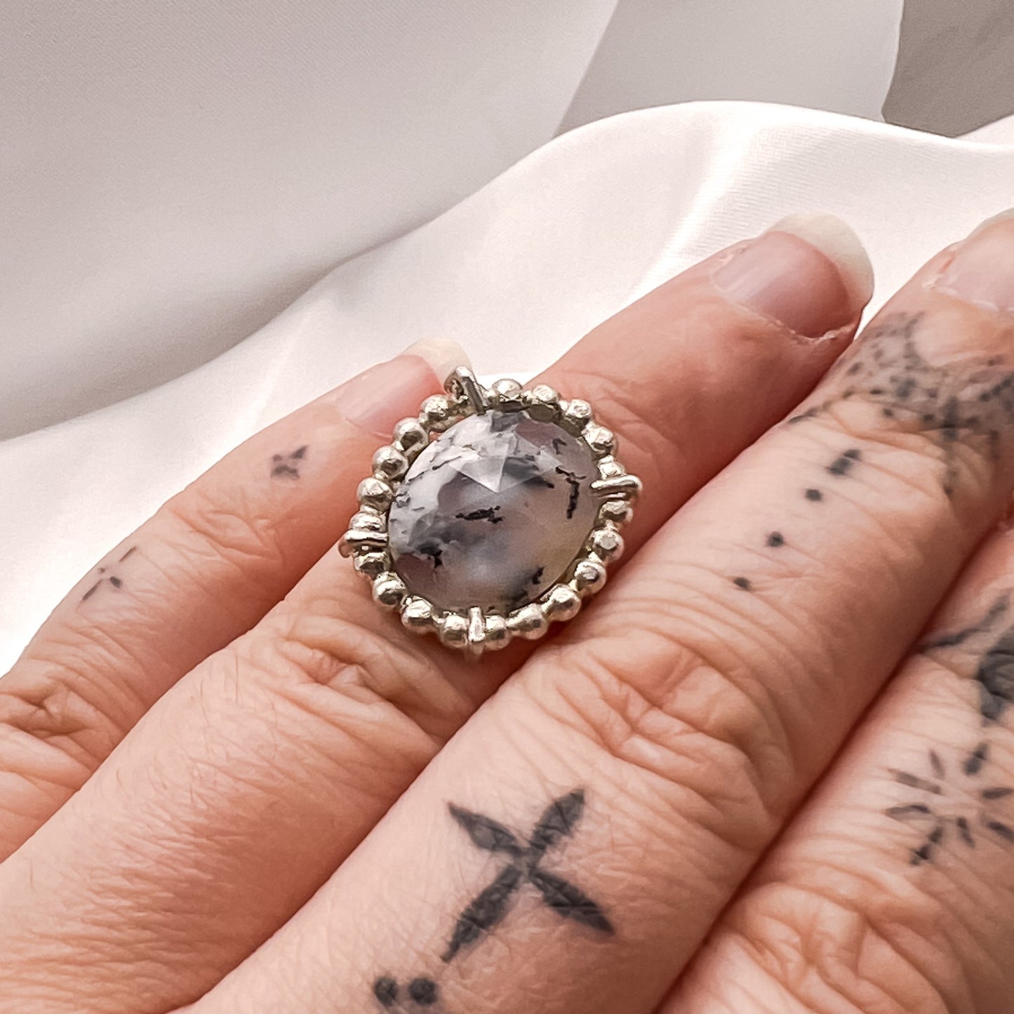 Dendritic Agate Sterling Ring