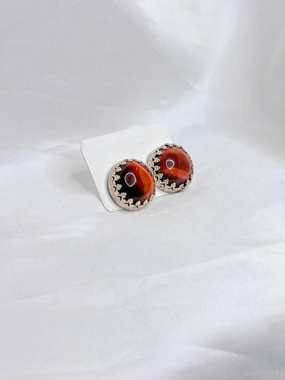 Tigers Eye Studs