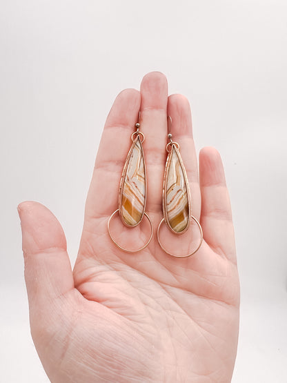 Kelli Dangles- Jasper in Gold