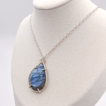 Blue Flame Statement Pendant