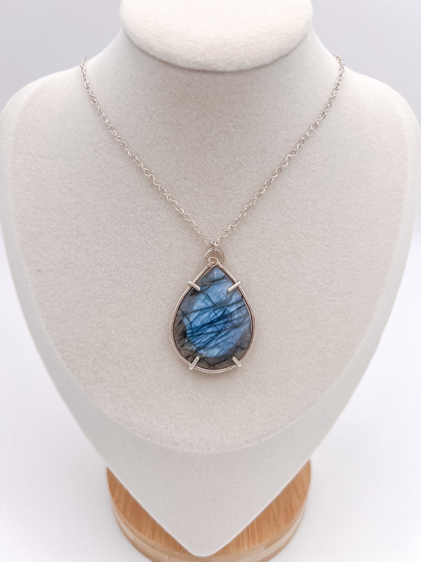 Blue Flame Statement Pendant