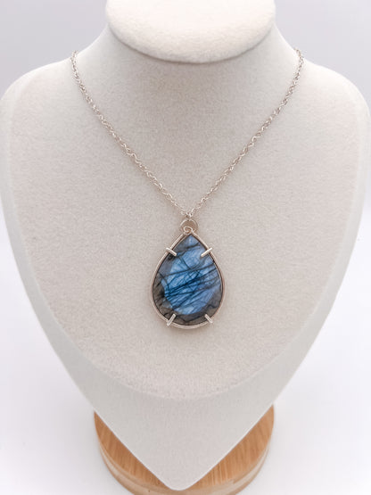 Blue Flame Statement Pendant