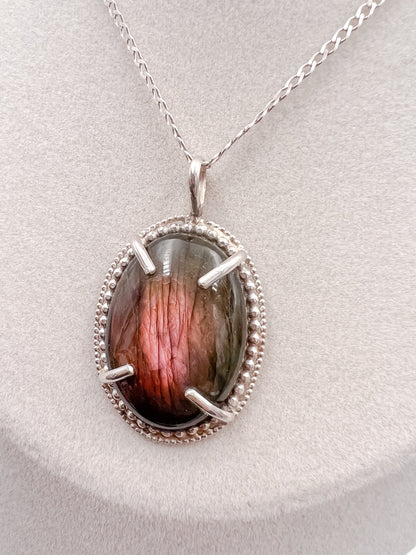 Labradorite in Sterling - Statement Pendant