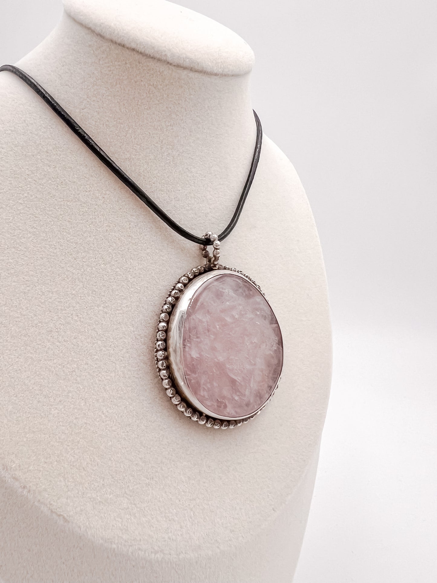 Rose Quartz Statement Necklace