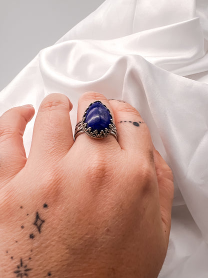 Victorian Lapis in Sterling