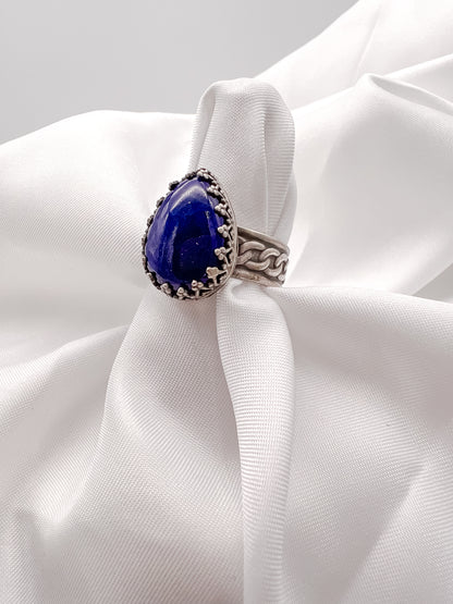 Victorian Lapis in Sterling