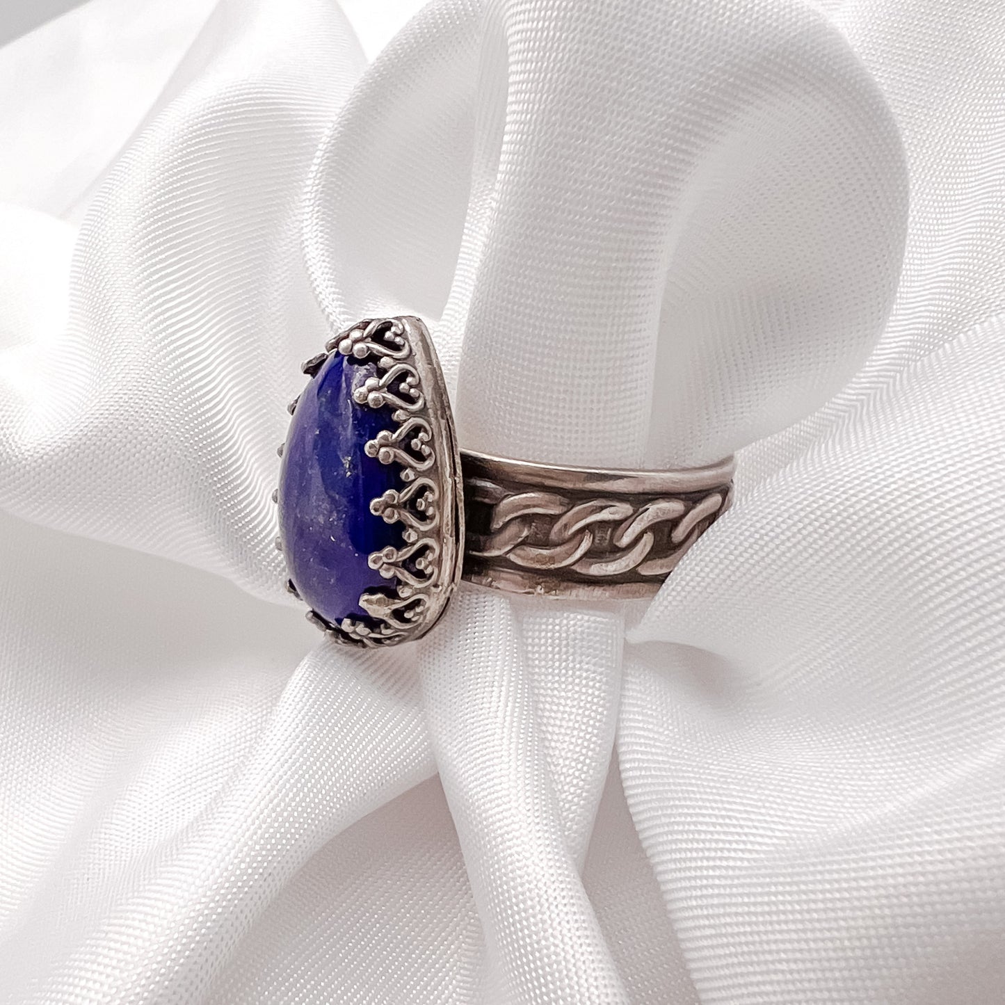 Victorian Lapis in Sterling