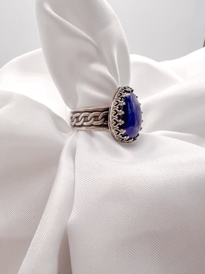 Victorian Lapis in Sterling